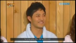 بازیگران سریال نابغه تبلیغات در یک برنامه تلویزیونی_پارت اول *جو هیون جائه خوش قیافه اما خجالتی و مضطرب*