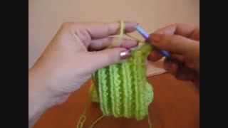 آموزش بافتنی -مدل تیغ ماهی- قسمت 4