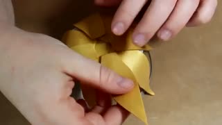 جاشمعی گل آفتابگردون با خمیر پلیمر