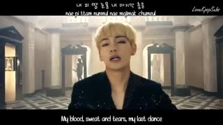 bts-blood sweat & tears full mv eng rom han subtitled