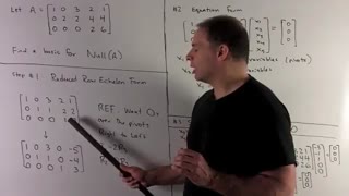 Example of Basis for a Null Space