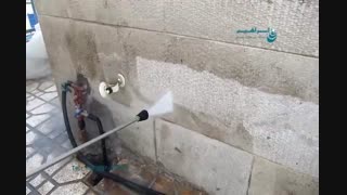 واترجت / تمیز کردن نمای ساختمان و دیوارها