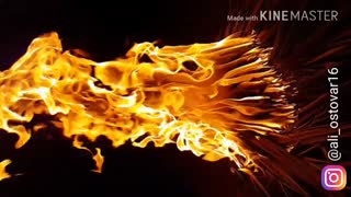 صحنه اهسته اتش