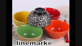 ست کاسه سرامیکی نقش دار