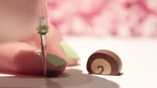 آموزش آویز شکل رول کیک