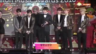 برنده شدن جایزه TOP 10 توسط  بی تی اس در MMA - Melon Music Awards