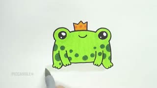 آموزش نقاشی قورباغه