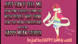 I'm just too HAPPY!