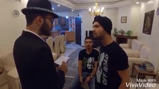 محمد امین کریم پور تیکاف پشت صحنه بلیچینگ دندان