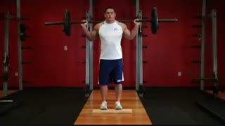 نمایش فیلم آموزش حرکات بدنسازی ساق پا ایستاده با هالتر