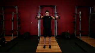 نمایش فیلم آموزش حرکات بدنسازی سرشانه پرس کوبایی (با دمبل)