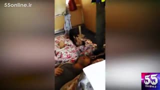 تصاویر مردمی از داخل قطارهای برخوردکرده