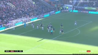 خلاصه بازی:  برنلی 1 - 2  منچسترسیتی