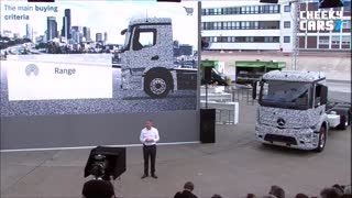 تست رانندگی کامیون الکتریکی مرسدس بنز