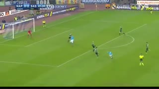 خلاصه بازی:  ناپولی  1 - 1  ساسولو