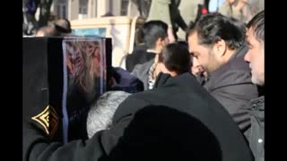 تشیع زائران آسمانی توسط مردم تبریز