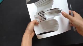 آموزش ساخت یک خانه 3 بعدی زیبا با کیریگامی