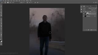 آموزش اضافه کردن مه به عکس در فتوشاپ