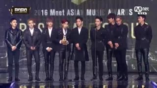 EXO - Won Best Male Group ward 2016 MAMA