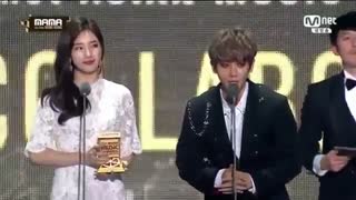 2016 MAMA EXO Baekhyun Suzy Best Collaboration Award