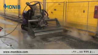 تخریب بتن با آکواکاتر در دیواره های بتنی