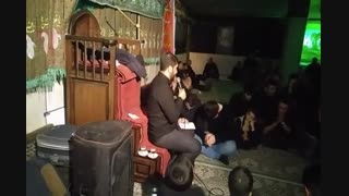 مراسم عزاداری وسینه زنی هیئت رهروان شهدای نیاک درمحل اسکان هیئت مشهدمقدس1395