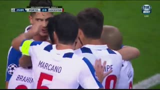 خلاصه بازی:  پورتو  5 - 0  لسترسیتی