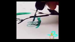 آموزشی نقاشی فوق العاده با آب و جوهر