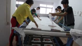 کلندر چاپ پارچه - دو منظوره: رولی و تکه ای  پرس غلطکی کلندر ، مخصوص چاپ پارچه رول به رول