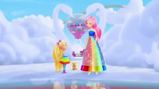 این باربیه خیلی قشنگه البته اون دختر بزرگه که دامنش رنگین کمونیه منم اون کوچیکه کیه؟