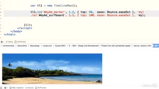 فیلم آموزش طراحی بنر HTML5 با GreenSock (GSAP)