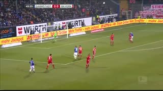 خلاصه بازی:  دارمشتات  0 - 1  بایرن مونیخ