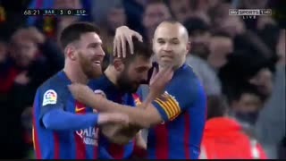 خلاصه بازی:  بارسلونا  4 - 1  اسپانیول