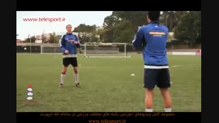 ویدیو آموزش مقدماتی فوتبال - کنترل توپ با قفسه سینه