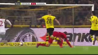 خلاصه بازی:  آگزبورگ  1- 1  دورتموند