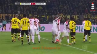 تساوی در وست فالن؛ دورتموند 1 - آگزبورگ 1