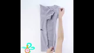 آموزش تا زدن انواع لباس با کمترین اشغال فضا