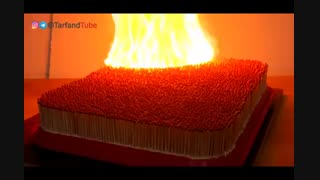 وقتی 5000 تا چوب کبریت رو با هم آتیش میزنیم چی میشه؟؟؟!!