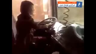 عجیب اما واقعی ؛ تریلی ۱۸ چرخ زیر پاهای دختر بچه ایرانی