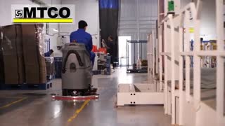 اسکرابر سرنشین دار, کف شوی و زمین شوی صنعتی سرنشین دار شرکت ام تی کو