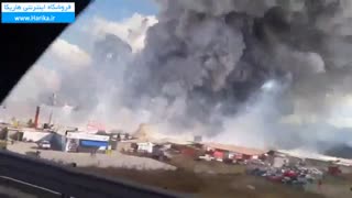 آتش گرفتن کارخامه مواد آتش بازی در مکزیک