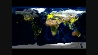 تایم لپس ترافیک هوایی جهان در24 ساعت