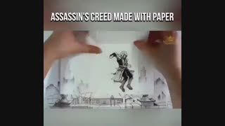 تریلر ساخته شده Assassin's Creed با کاغذ