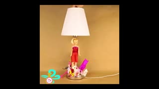 آموزش تزیین چراغ مطالعه با عروسک های قدیمی