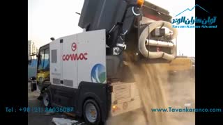 سوییپر گازوییلی سرنشین دار مناسب برای مکان های آلئده با مساحت بسیار بالا