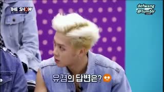 Got7 .یک حرف قشنگ و زیبا و هجان انگیز از یوگیوم حرکت چشماش خیلی باحال بود