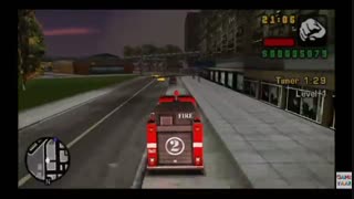 تمام ماموریت های تاکسی آمبولانس پلیس آتشنشانی GTA LCS + جوایز