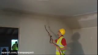 گچ کاری با دستگاه گچ پاش، گچ پاششی