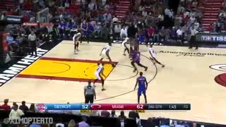 خلاصه بازی: دترویت پیستونز - میامی هیت؛ 1 ژانویه 2017