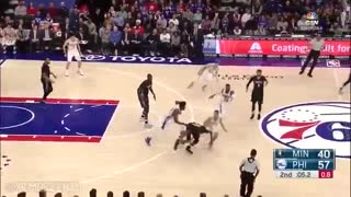 خلاصه بازی: مینه سوتا تیمبرولوز - فیلادلفیا سونی سیکسرز؛ 3 ژانویه 2017